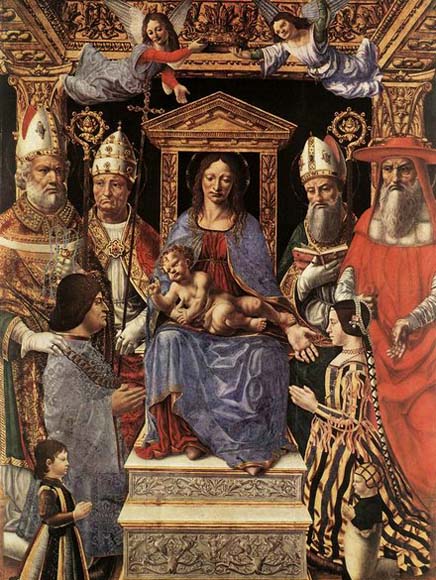 Madonna and Childs, Saints, and Donors